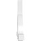 Ekena Millwork Ericson Architectural Grade PVC Gable Bracket, 96"W x 32"H x 4"D x 4"F, 8/12 Pitch GBP096X32X0404ERI00 - alternate 2